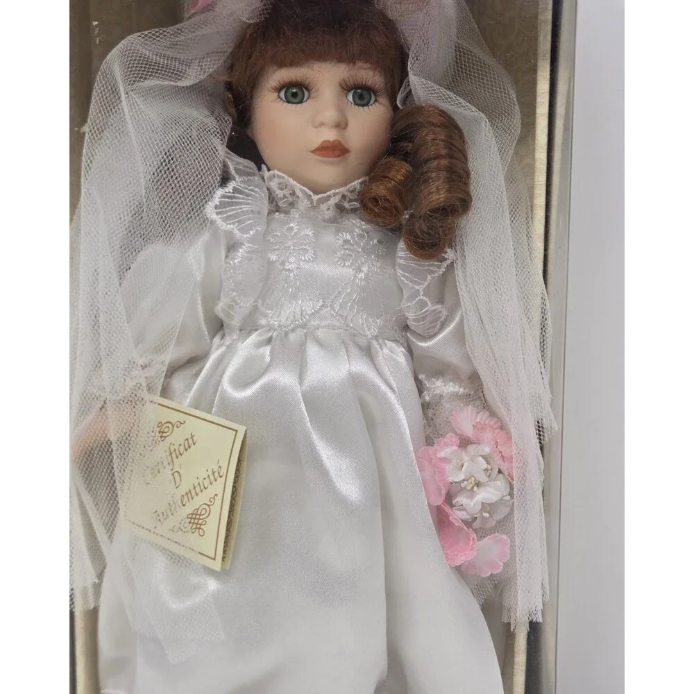 Collector's Choice Bisque Porcelain Bride Doll NIB COA Limited Edition 1990s